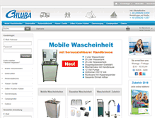 Tablet Screenshot of chluba-feinwerktechnik.com